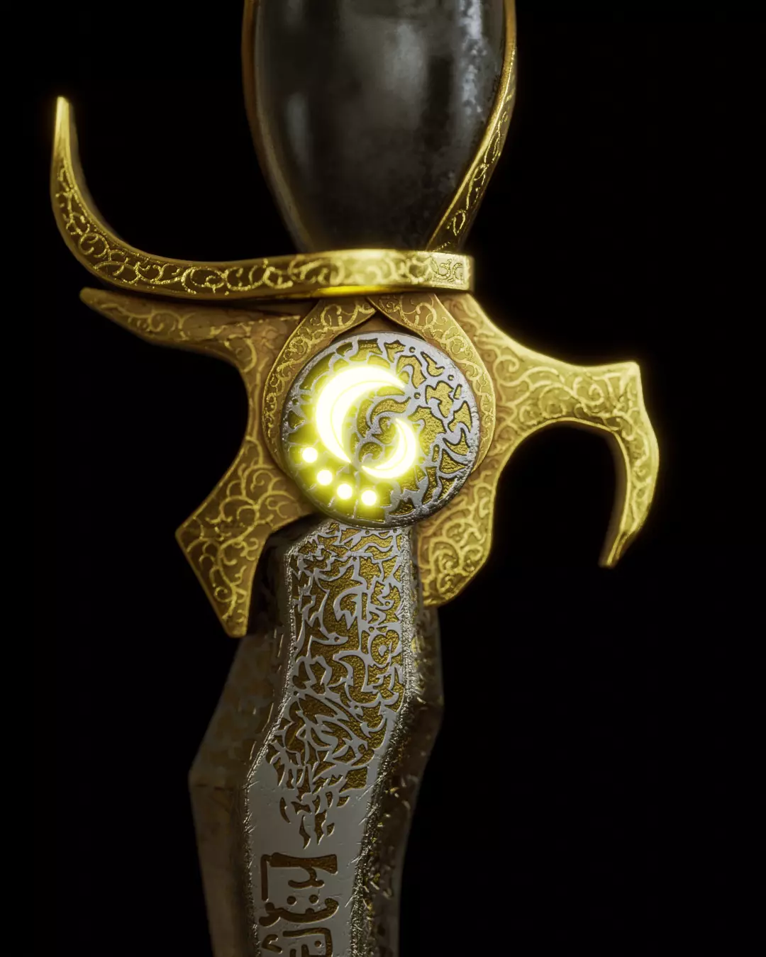 Dagger of Time Prince of Persia Custom 3D Model 3D model_0