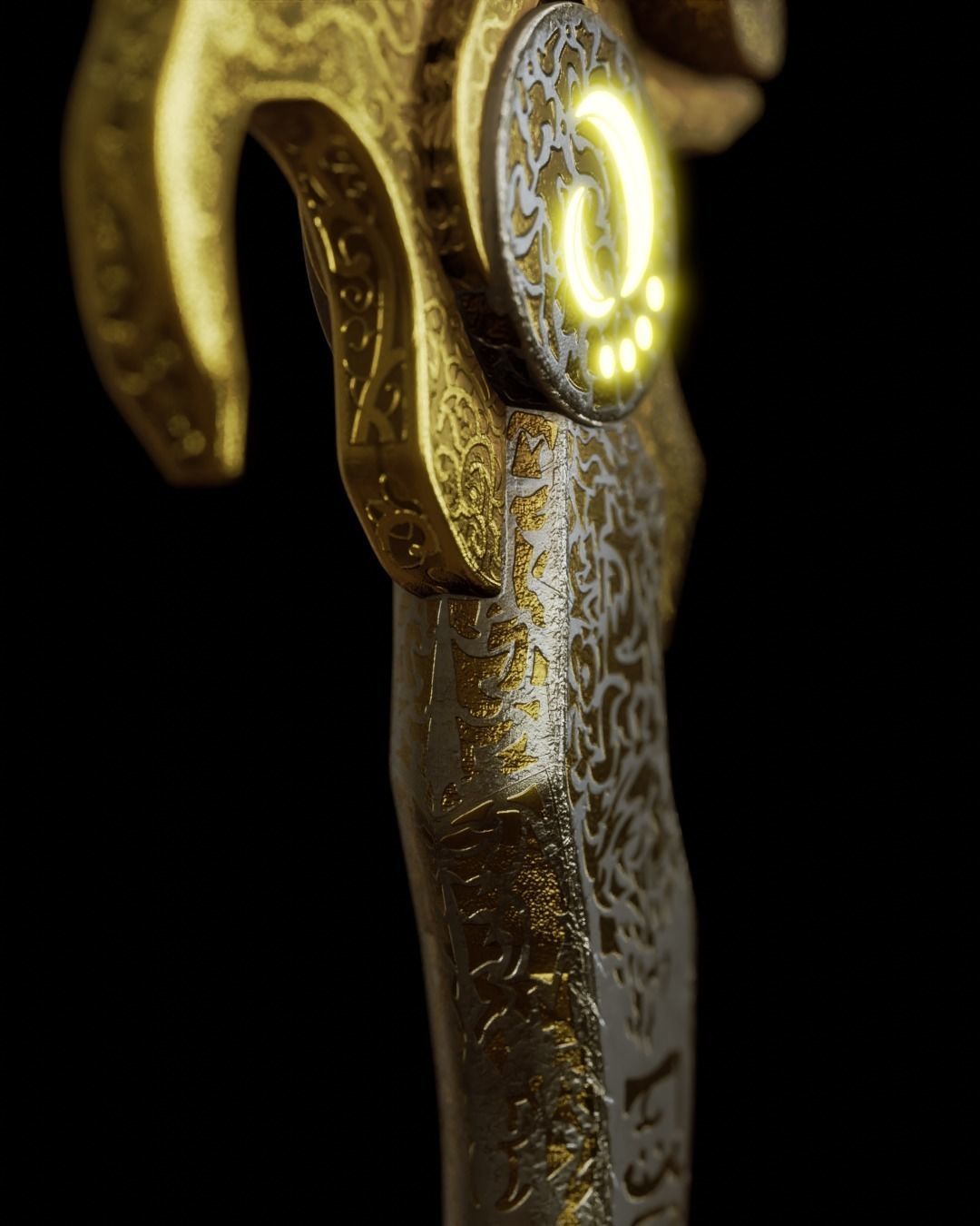 Dagger of Time Prince of Persia Custom 3D Model 3D model_6