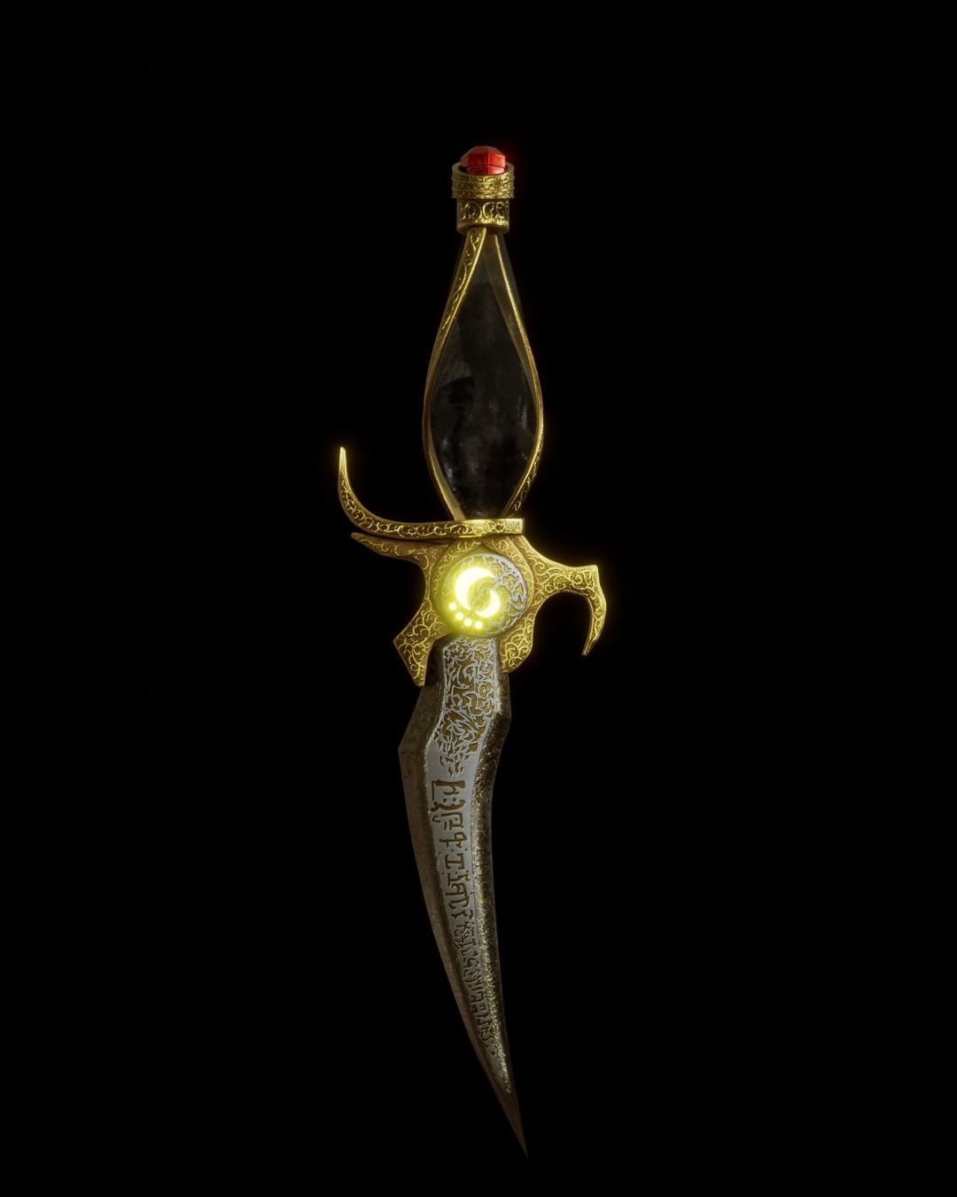 Dagger of Time Prince of Persia Custom 3D Model 3D model_10