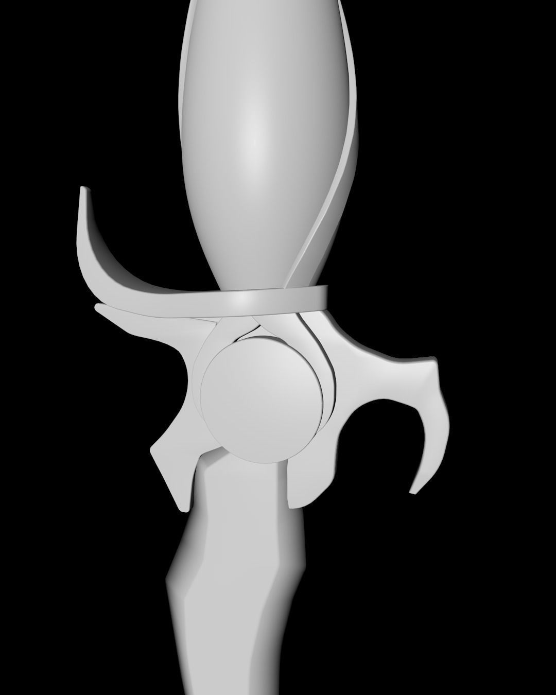 Dagger of Time Prince of Persia Custom 3D Model 3D model_16