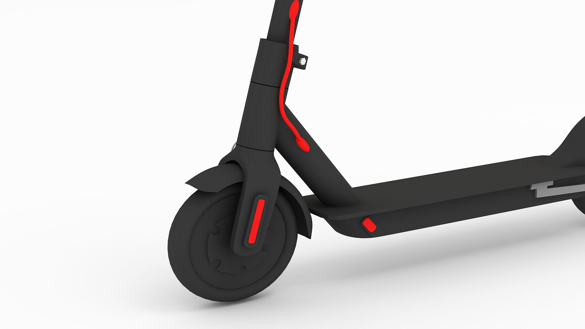 Electric Scooter 2 3D model_4