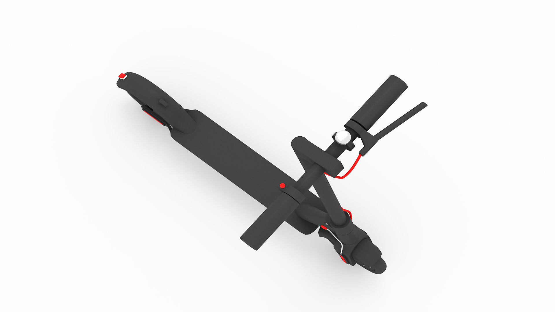 Electric Scooter 2 3D model_2