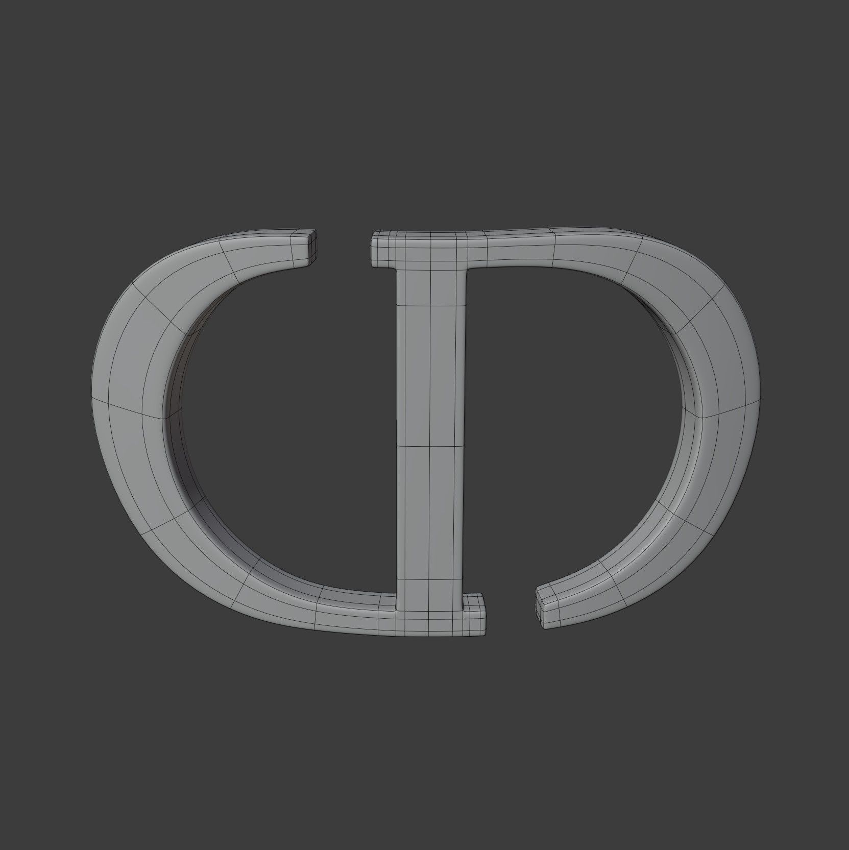 Christian Dior Logo  3D model_11
