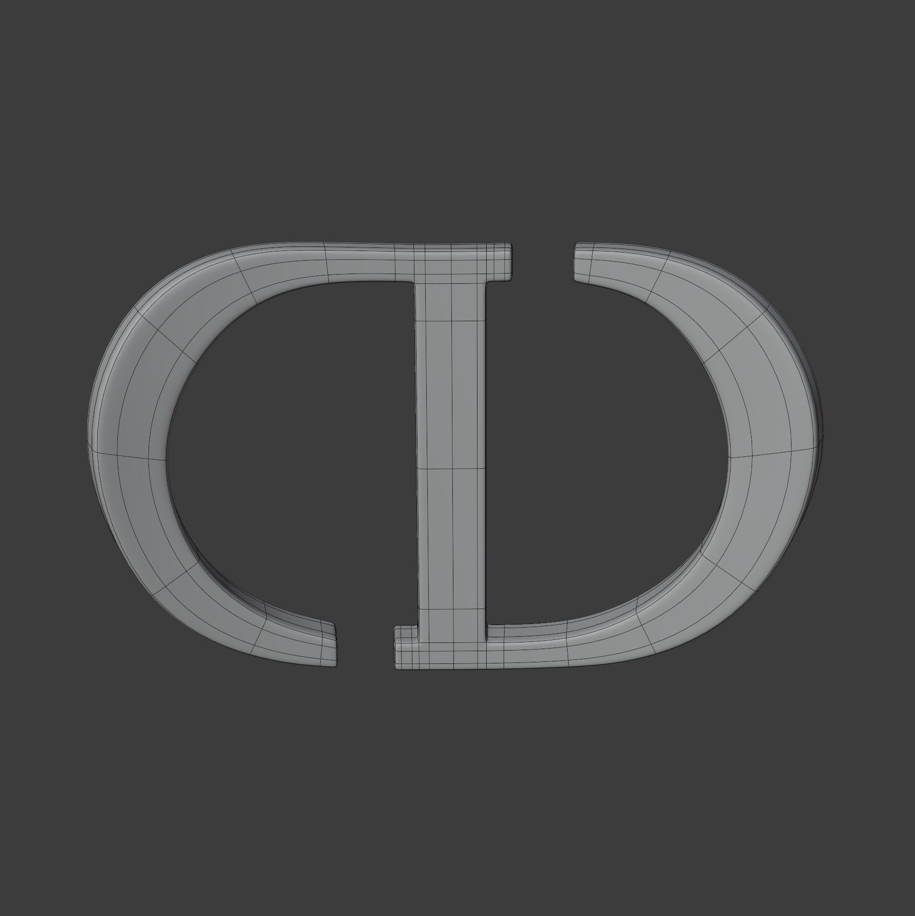 Christian Dior Logo  3D model_15