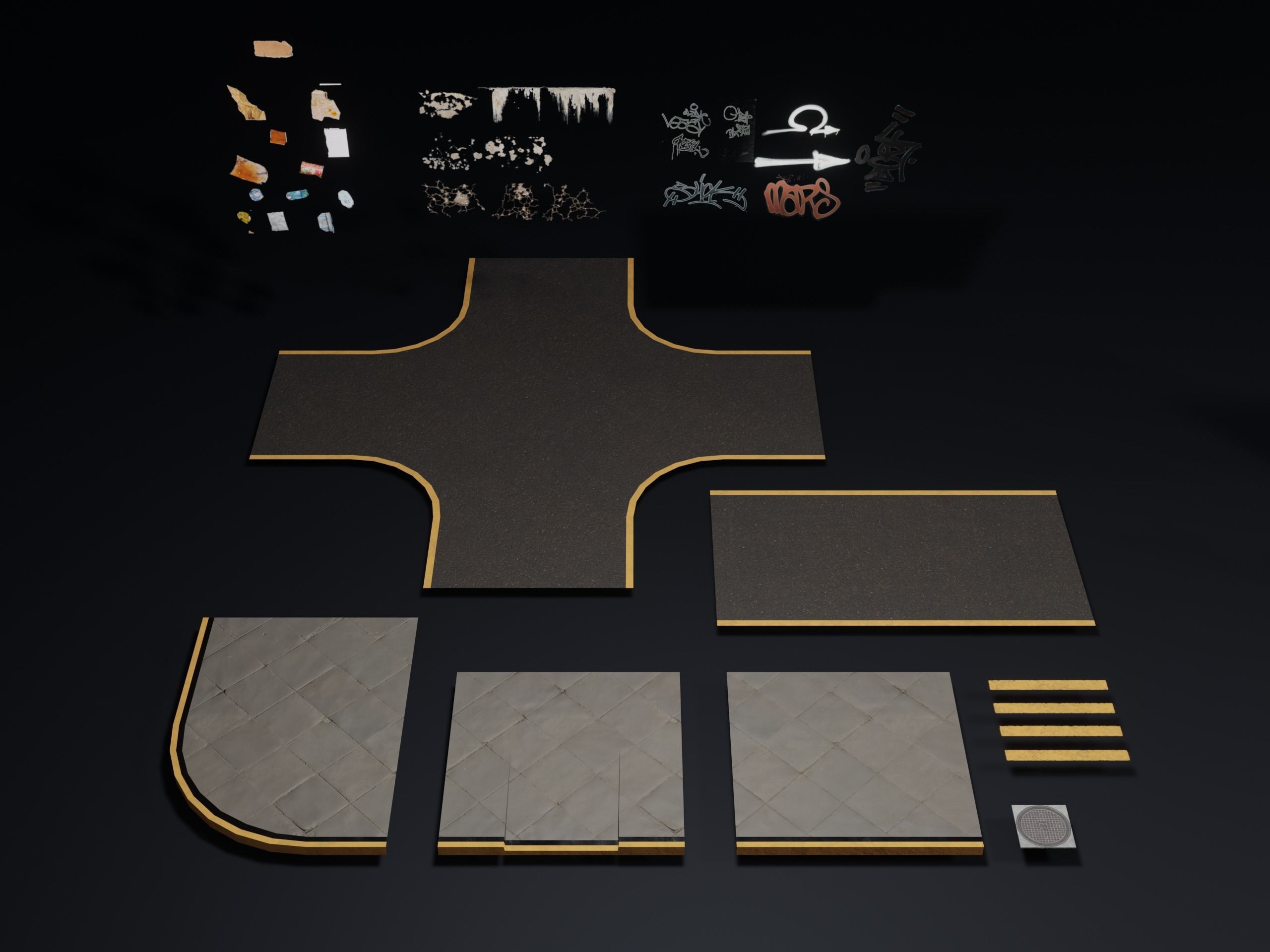 Cyberpunk 2041 Low-poly 3D model_12