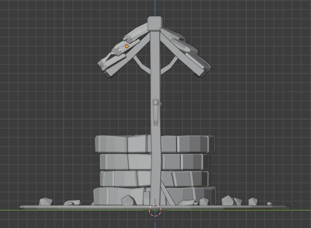 Low-poly Water Well Low-poly 3D model_4