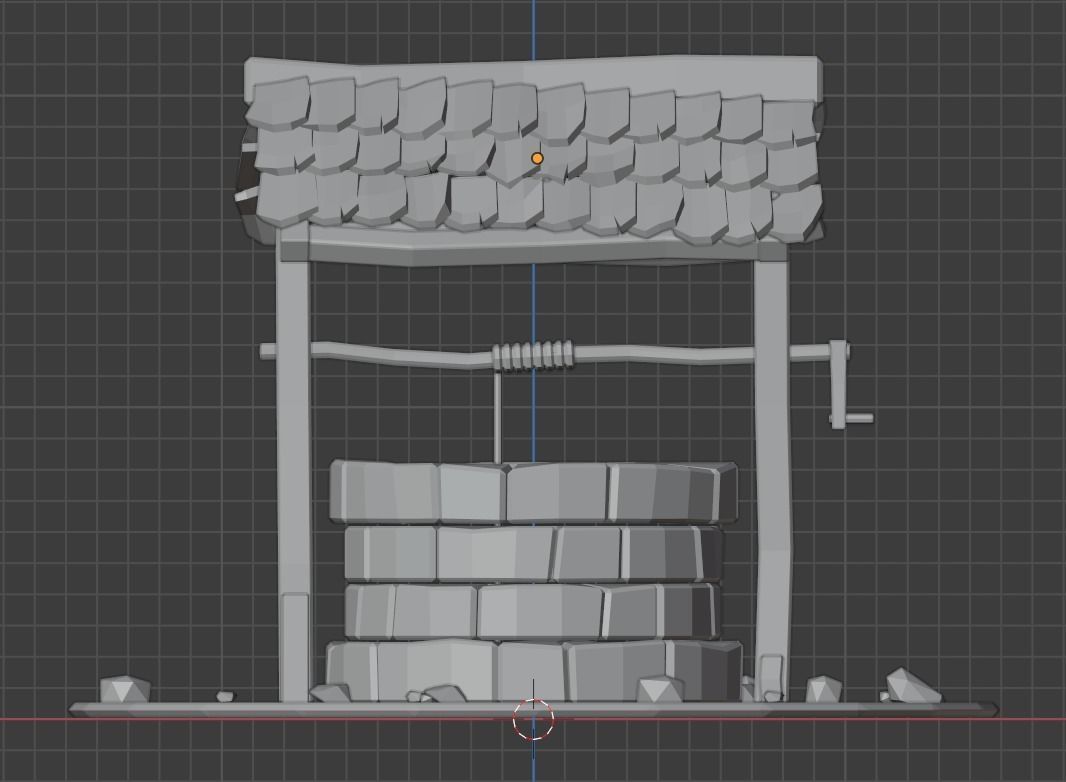 Low-poly Water Well Low-poly 3D model_5