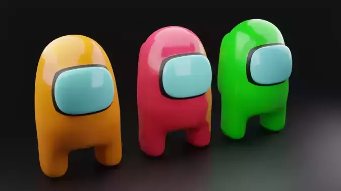 Among Us 3D Character