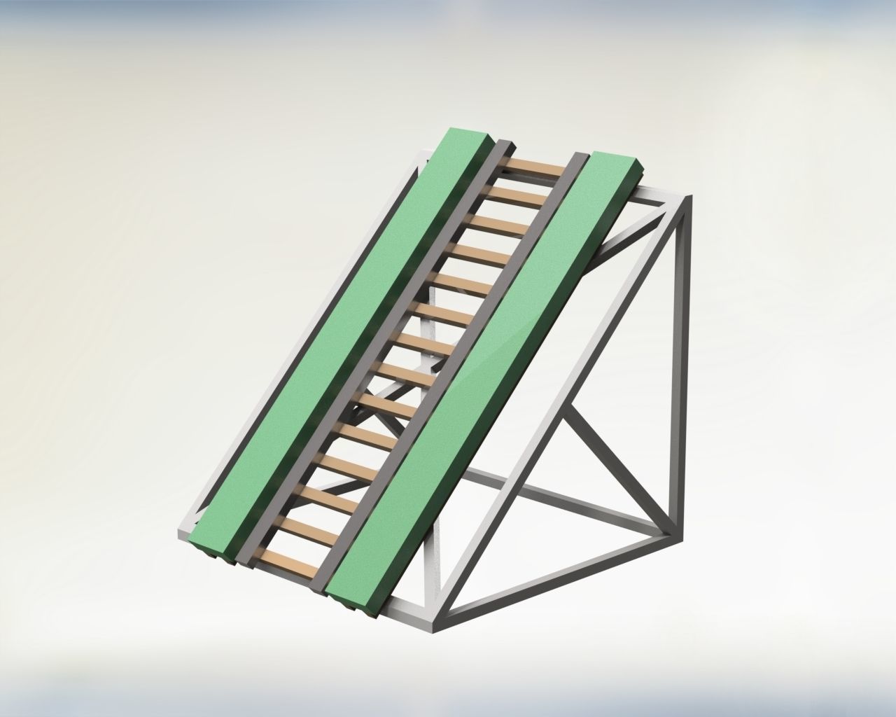 Roller coaster Construction set 3D model_8