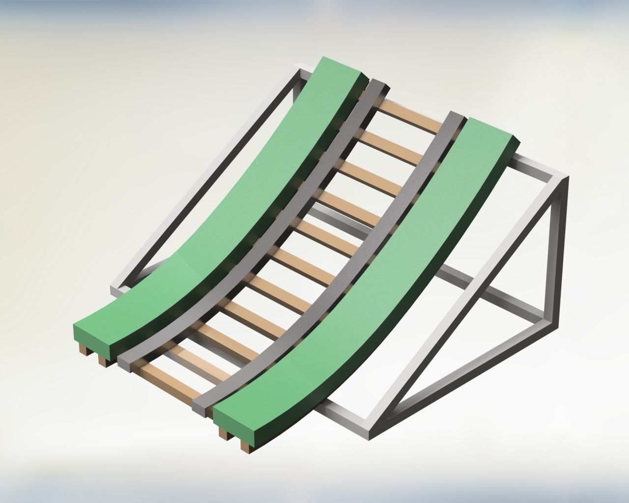 Roller coaster Construction set 3D model_7