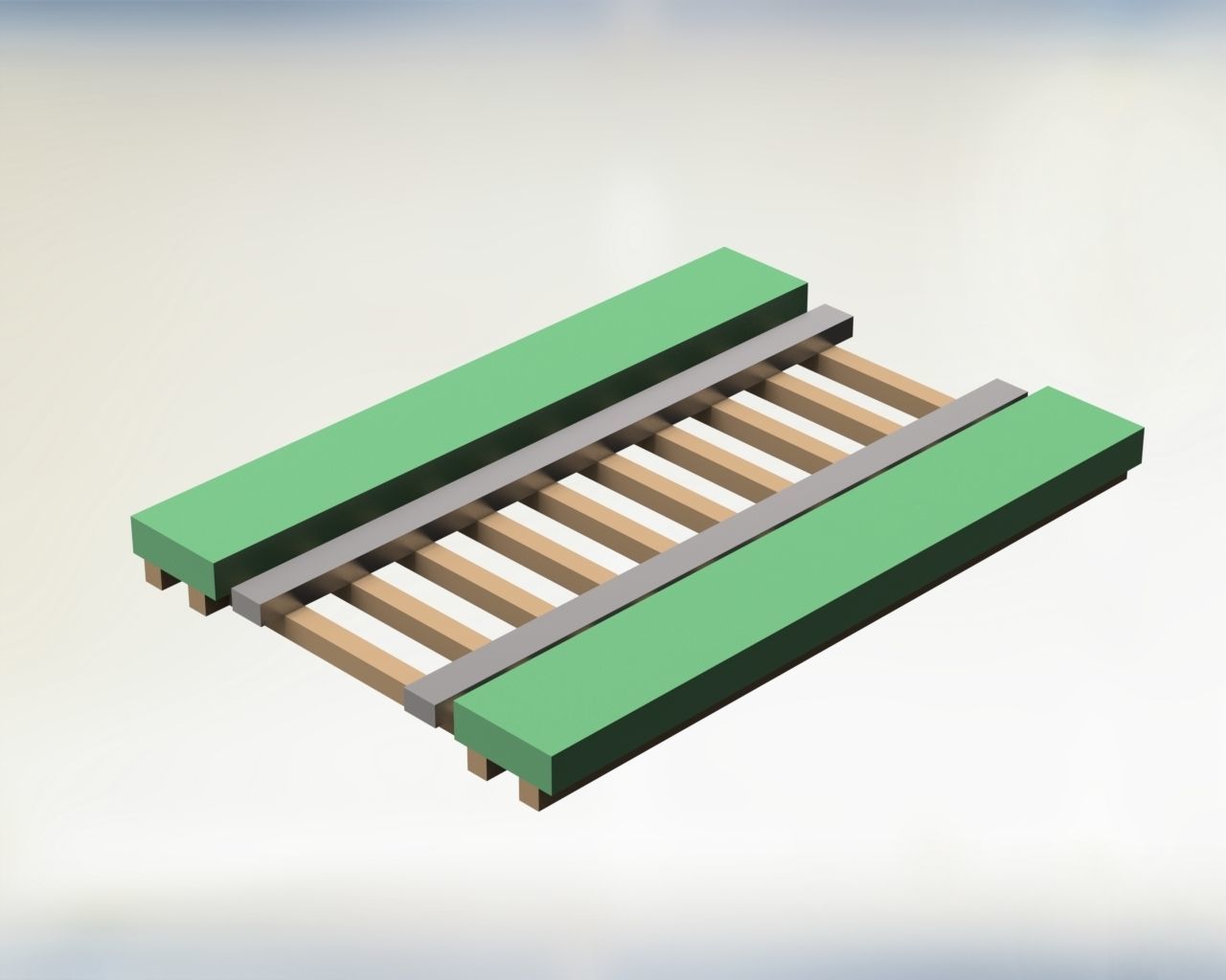 Roller coaster Construction set 3D model_6