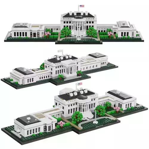Lego Architecture - 21054 The White House 3D model