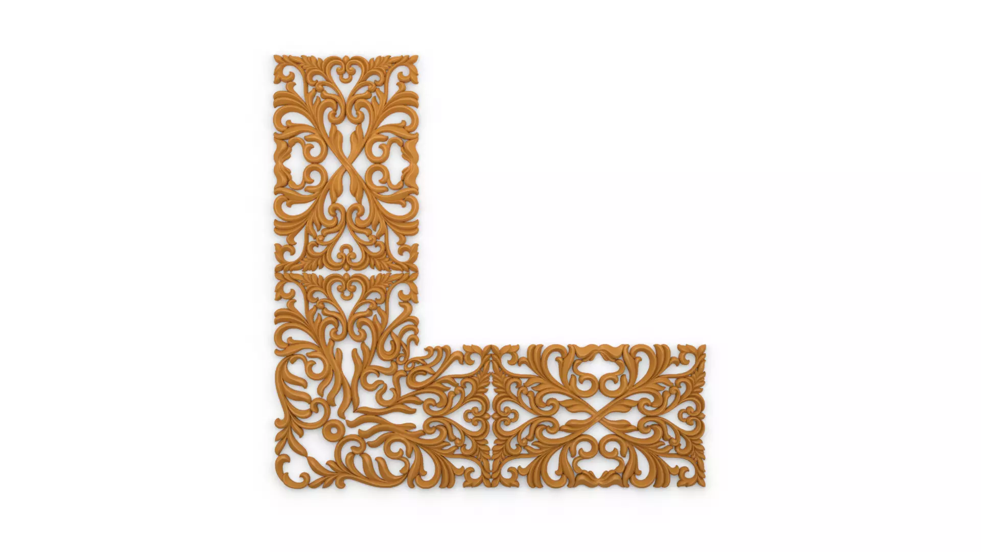 Classic decor ornament v-3D model 02 3D print model