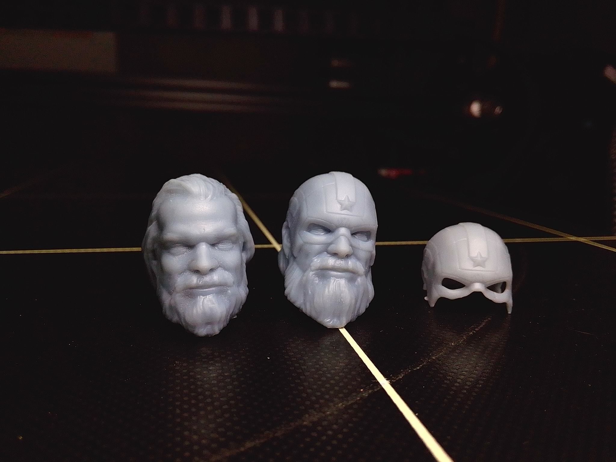 David Harbour  head - Red guardian unmasked for mavel legend 3D print model_1