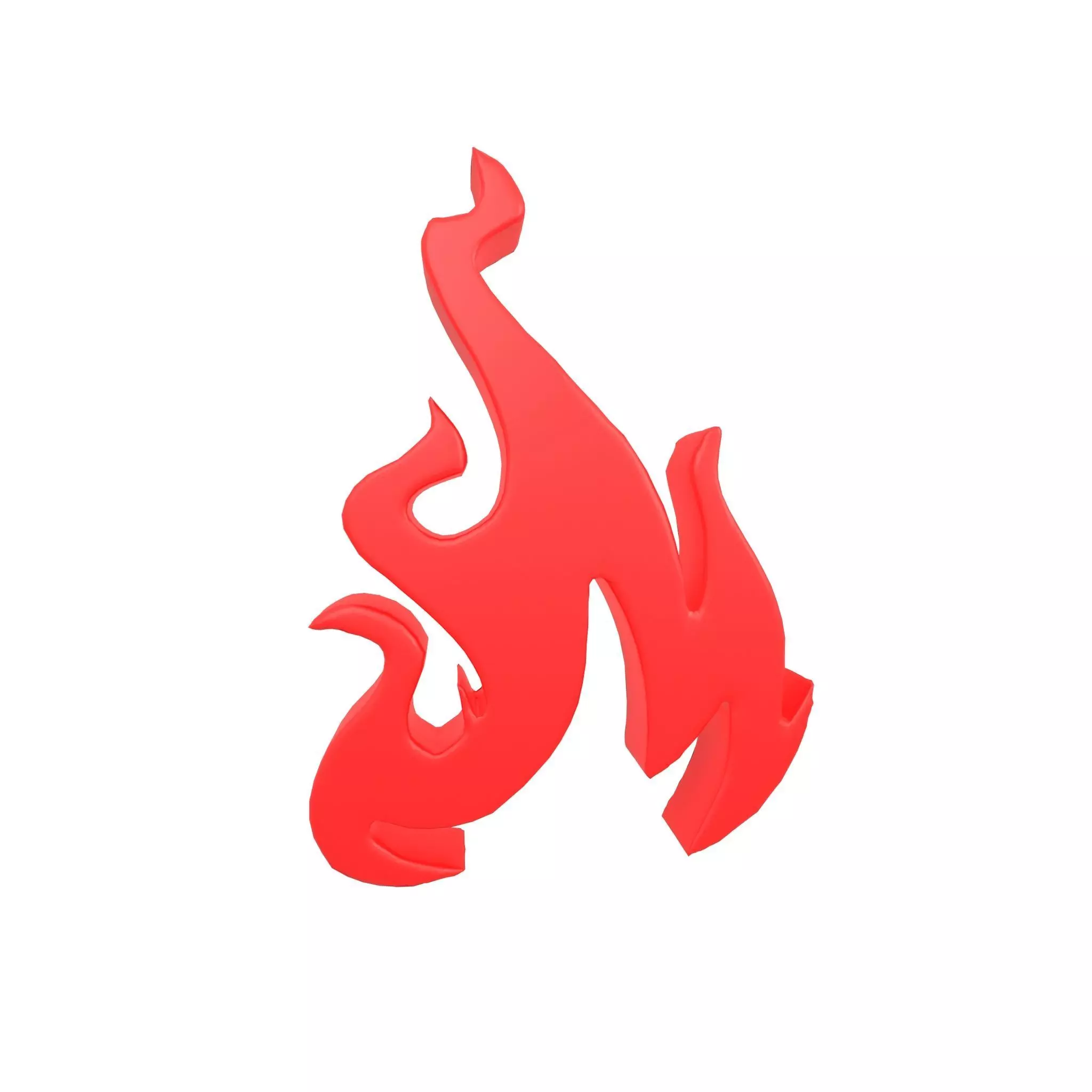 Fire Symbol v5 002 Low-poly 3D model_0