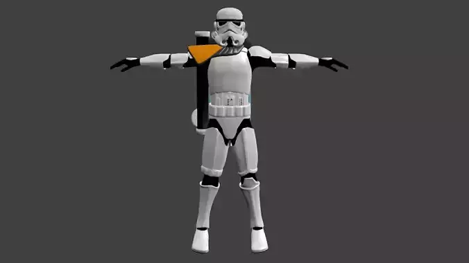 Sandtrooper - Stormtrooper - Video Game Animation Model