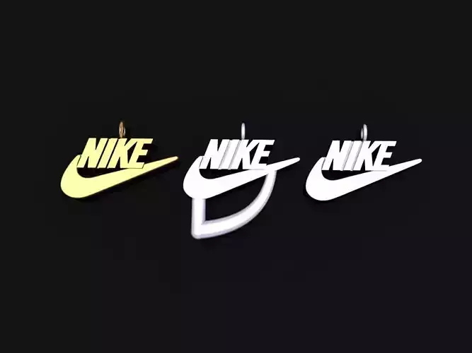 NAME PLATE TAG NIKE STYLE DOGTAG PENDANT