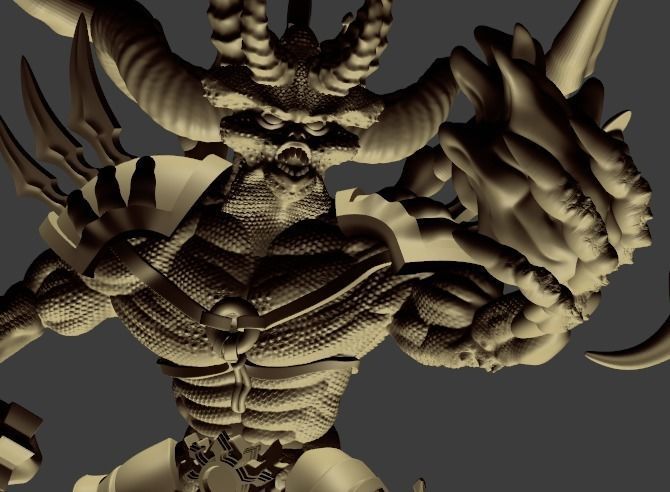 Daemon Prince 3D print model_2