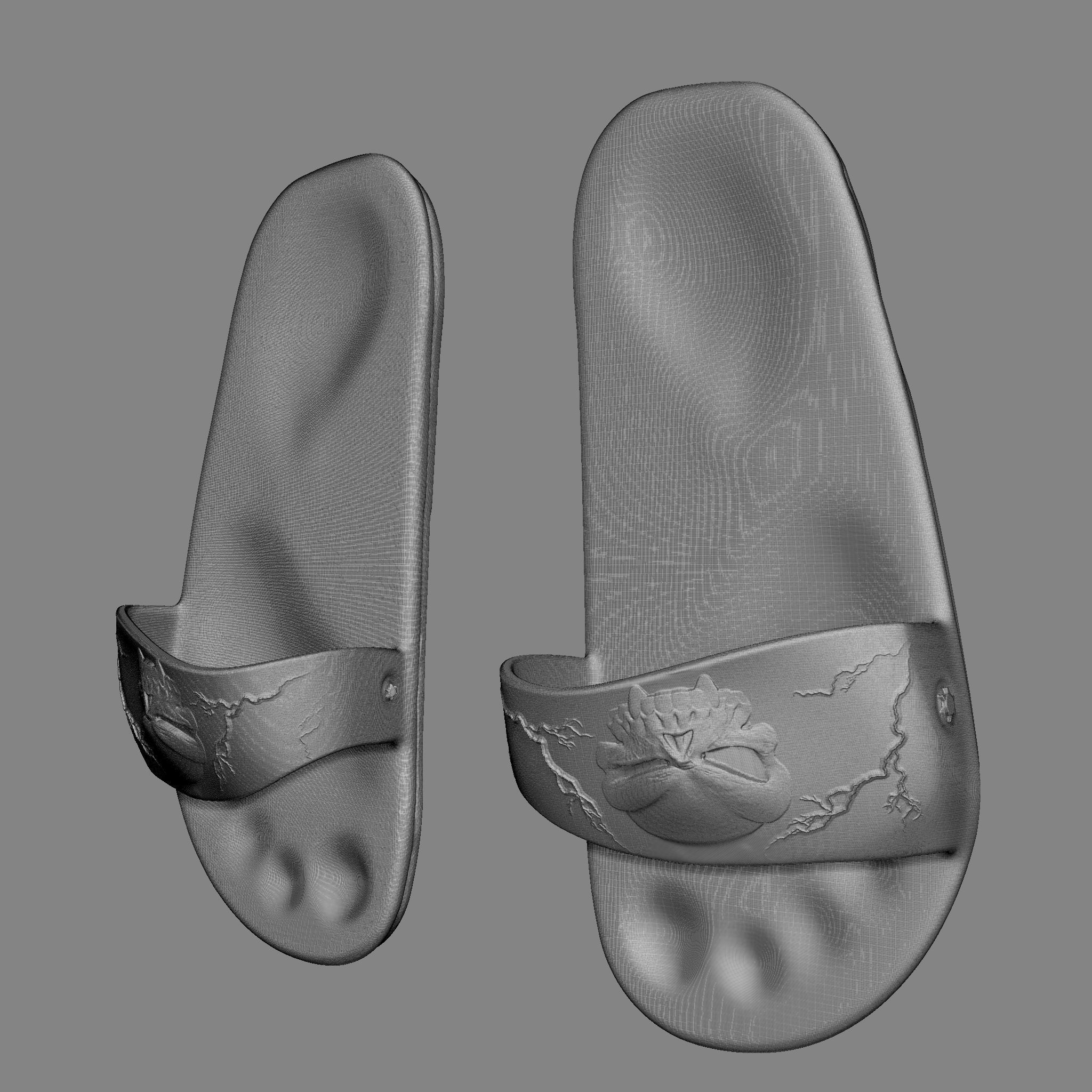 Skull Flip Flops 3D print model_26