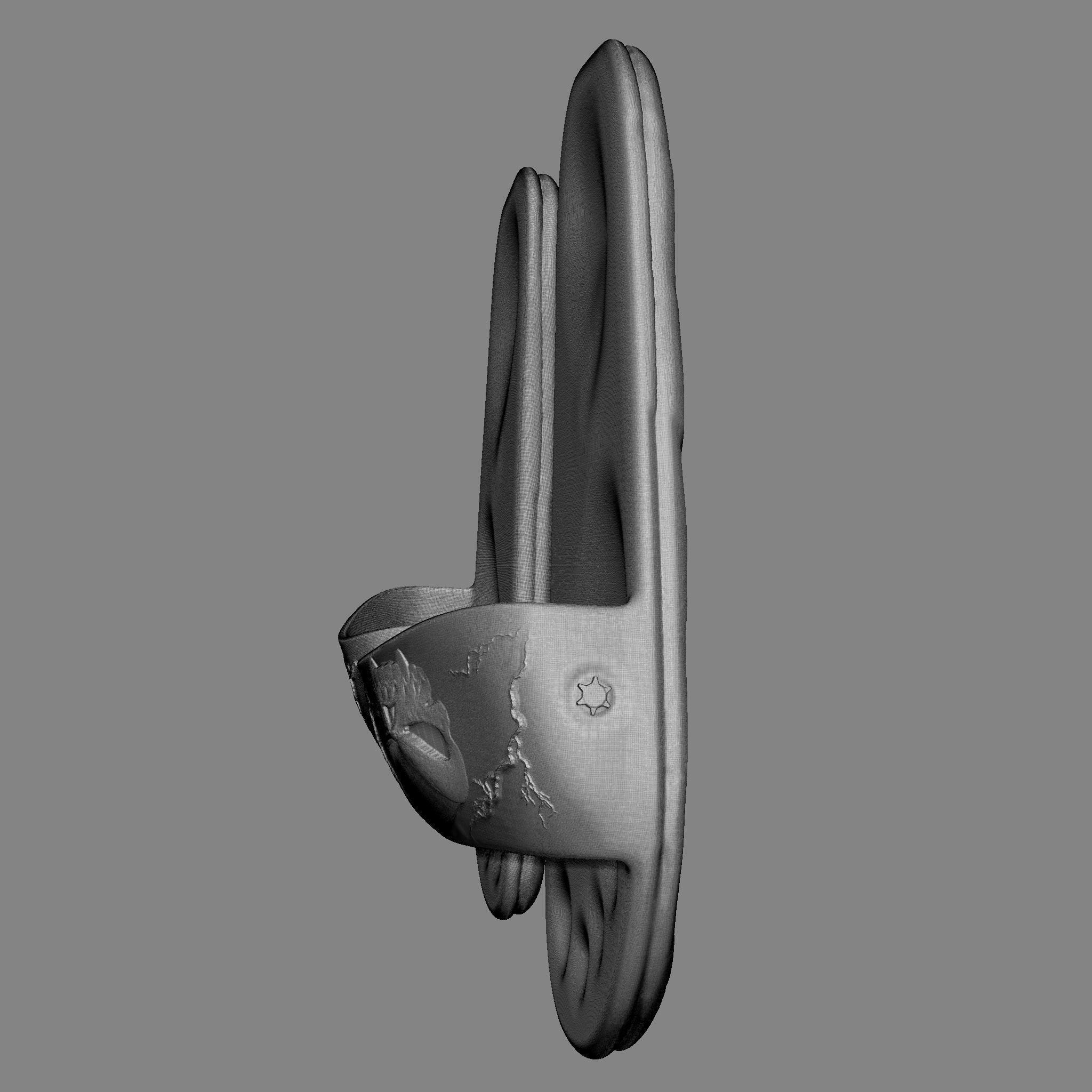 Skull Flip Flops 3D print model_25