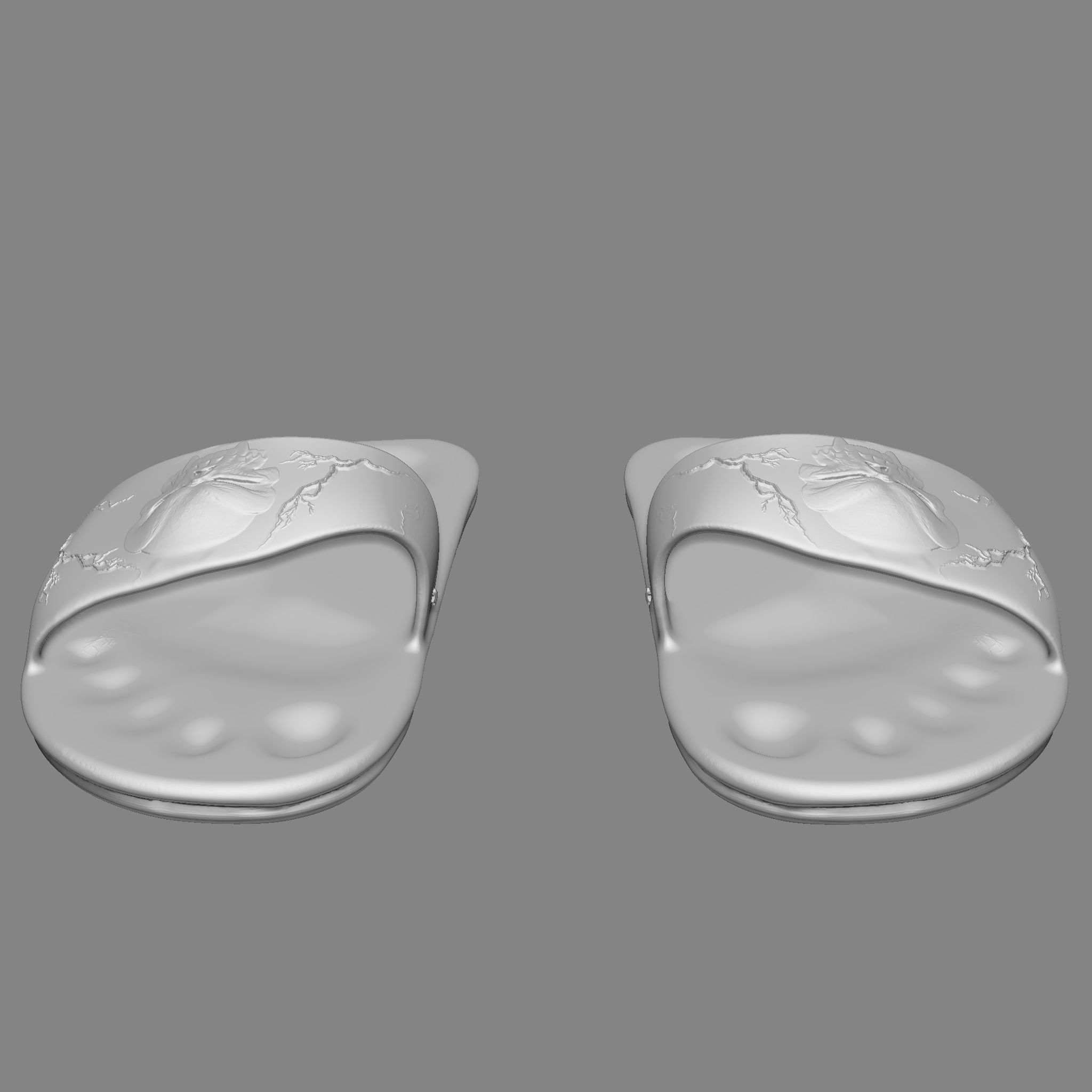 Skull Flip Flops 3D print model_20