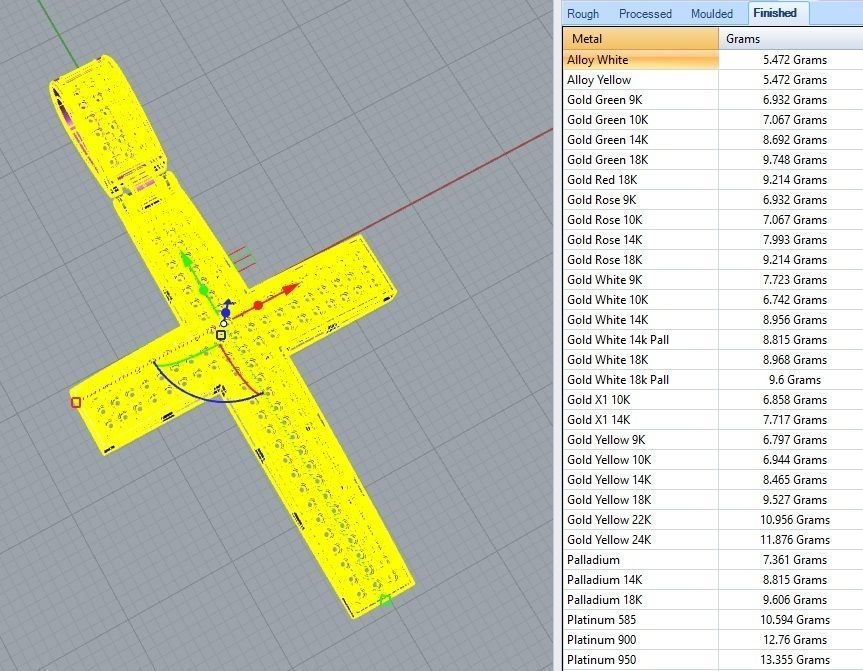 DIAMOND CROSS MEN PENDANT NECKLACE 3D print model 3D print model_5
