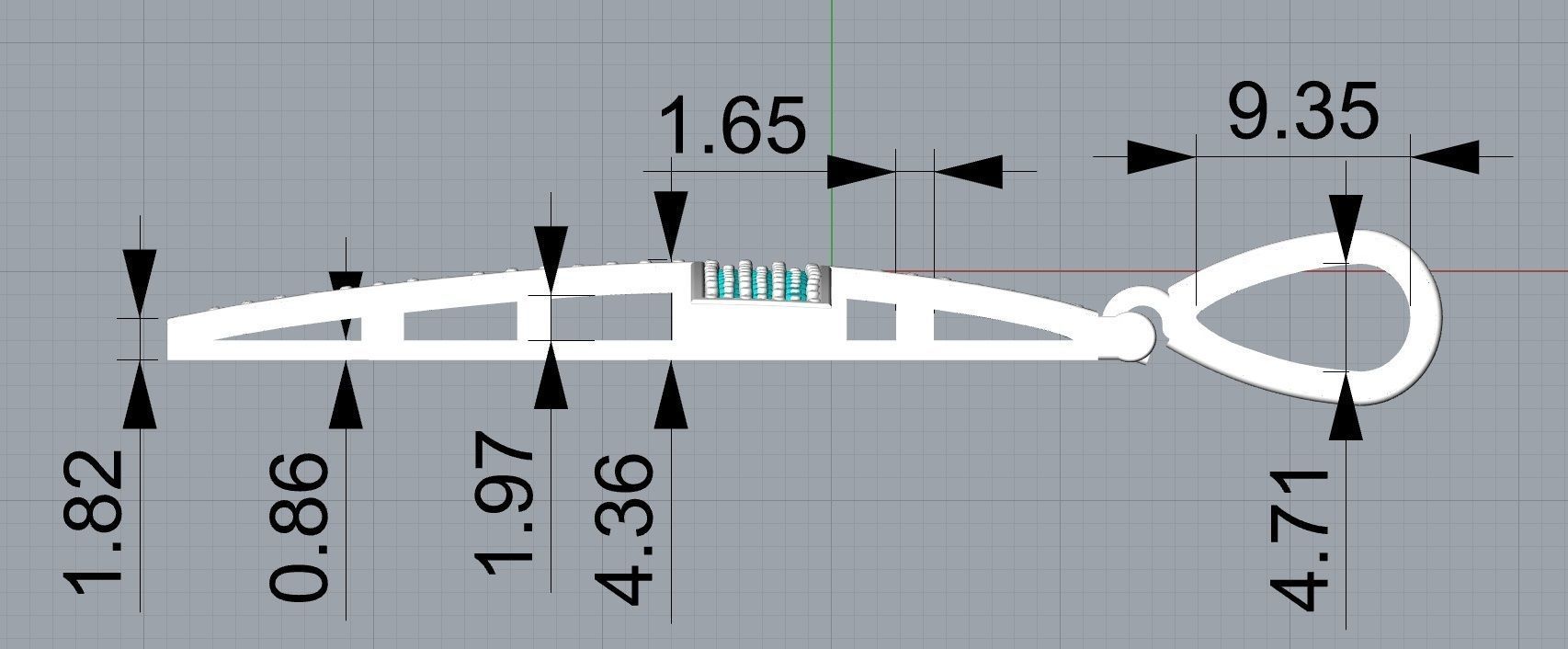 DIAMOND CROSS MEN PENDANT NECKLACE 3D print model 3D print model_4