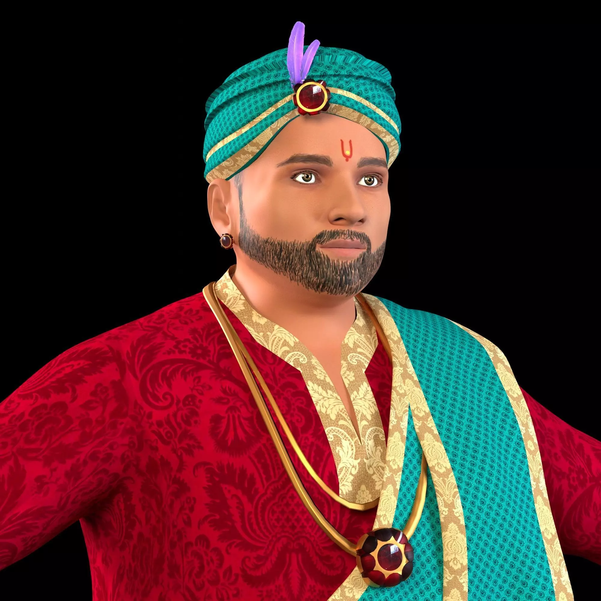 Indian King 3D model