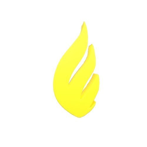 Fire Symbol v6 006 Low-poly 3D model