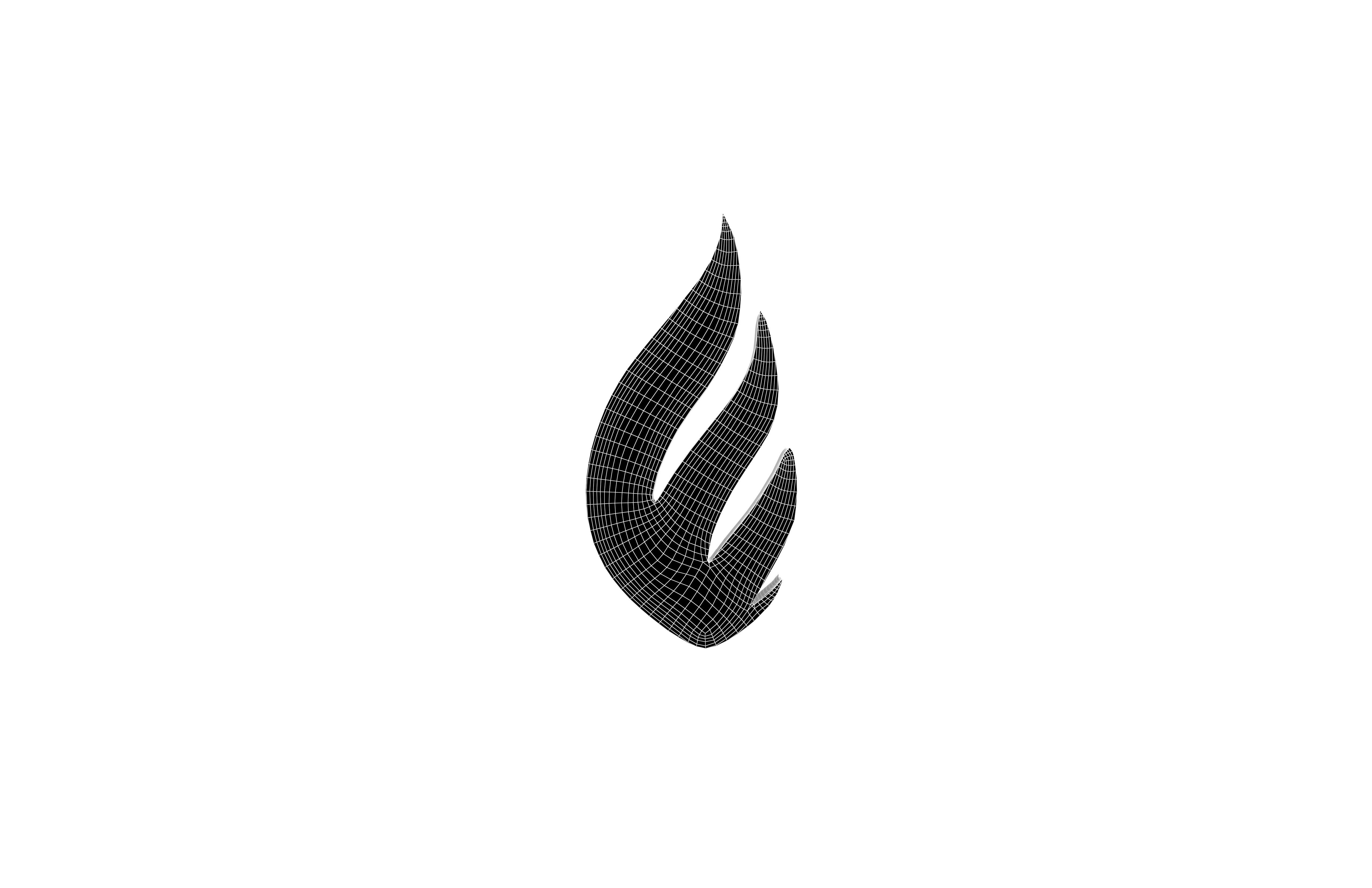Fire Symbol v6 007 Low-poly 3D model_4