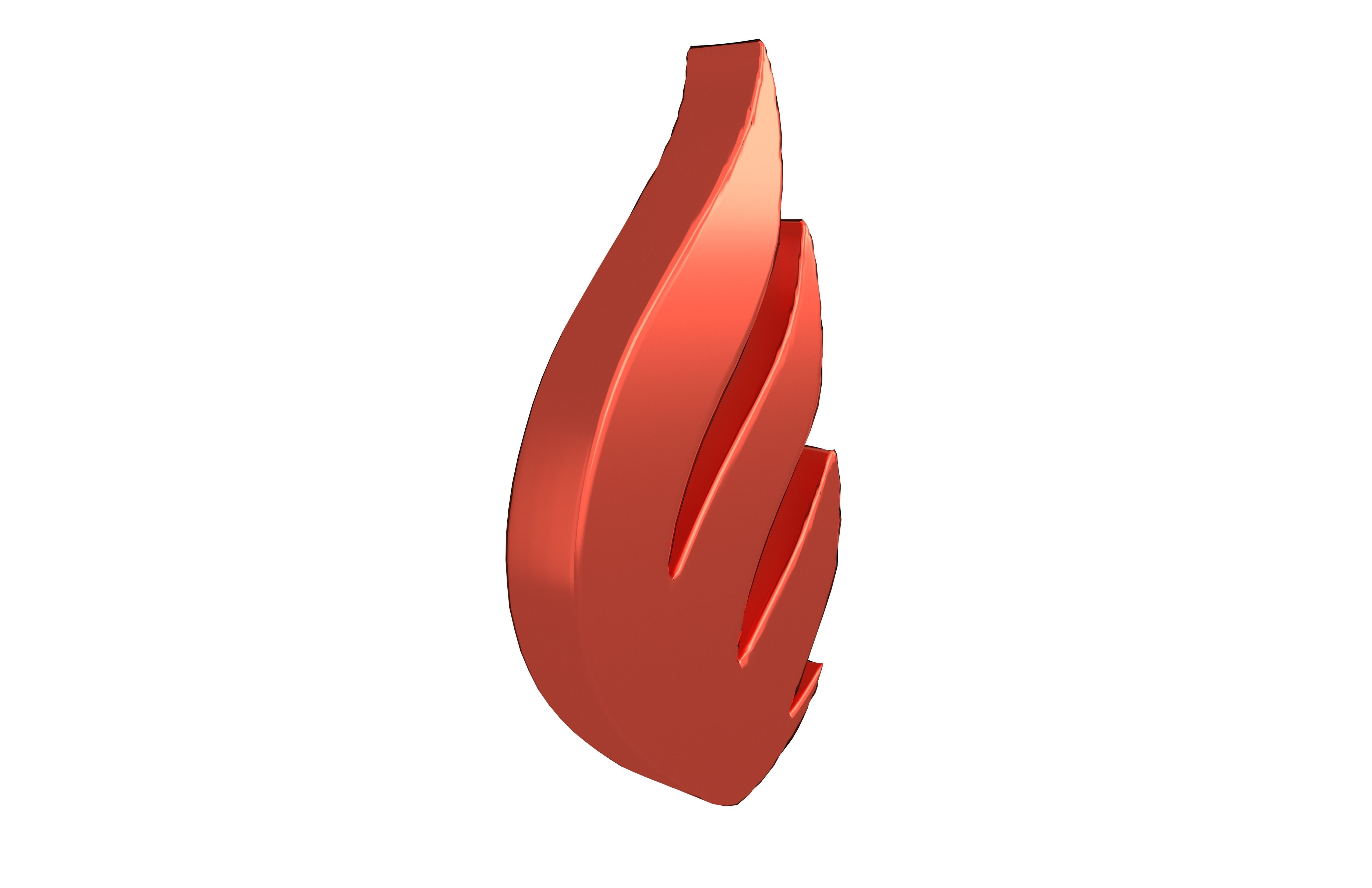 Fire Symbol v6 008 Low-poly 3D model_3