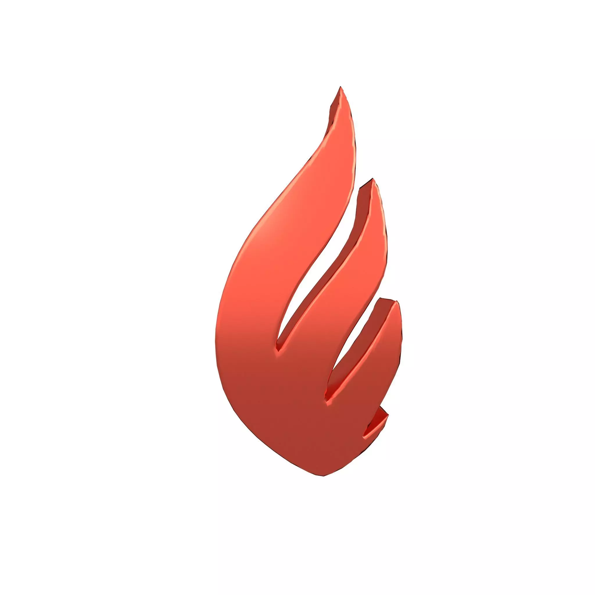 Fire Symbol v6 008 Low-poly 3D model_0
