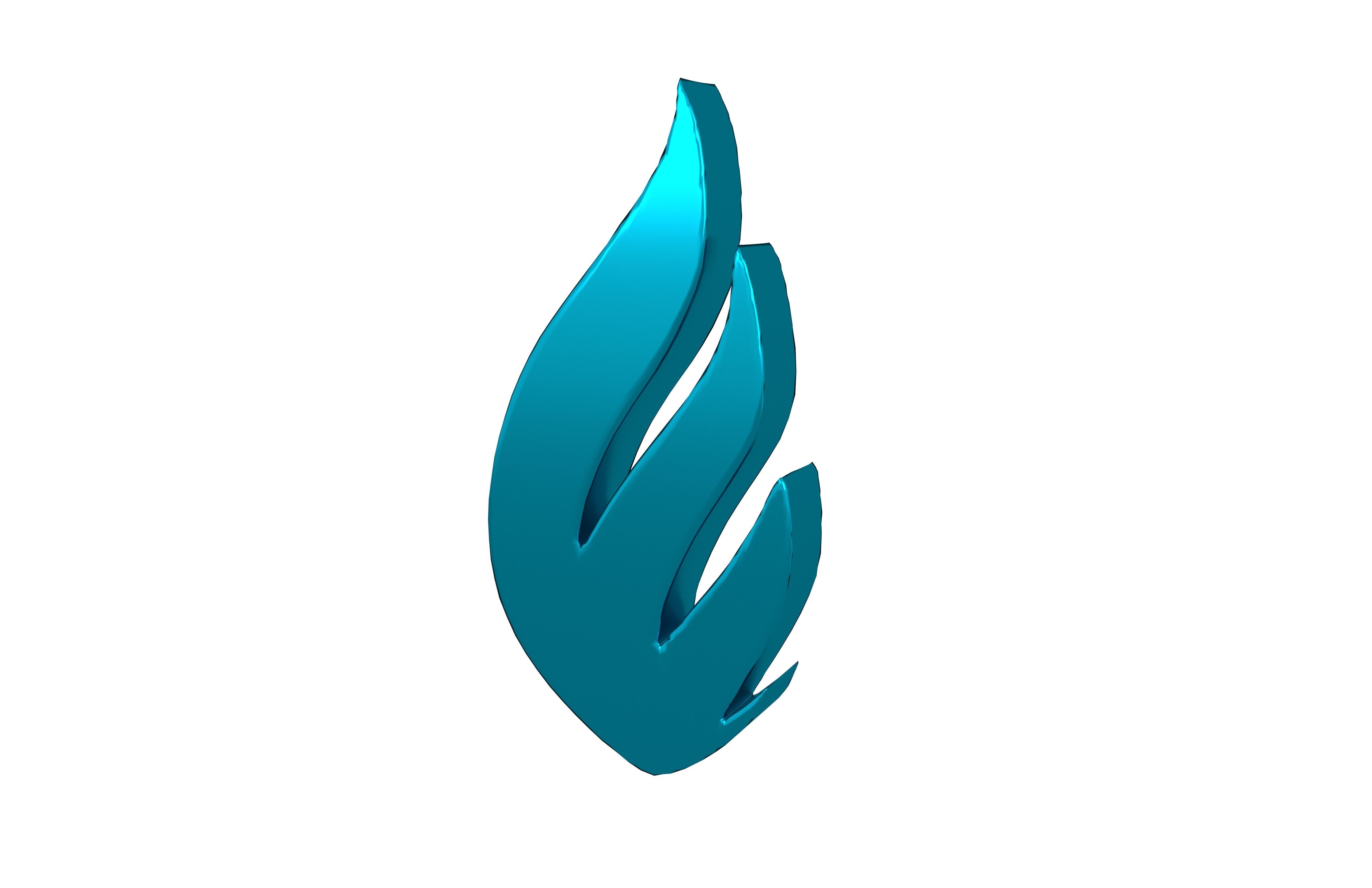 Fire Symbol v6 014 Low-poly 3D model_2