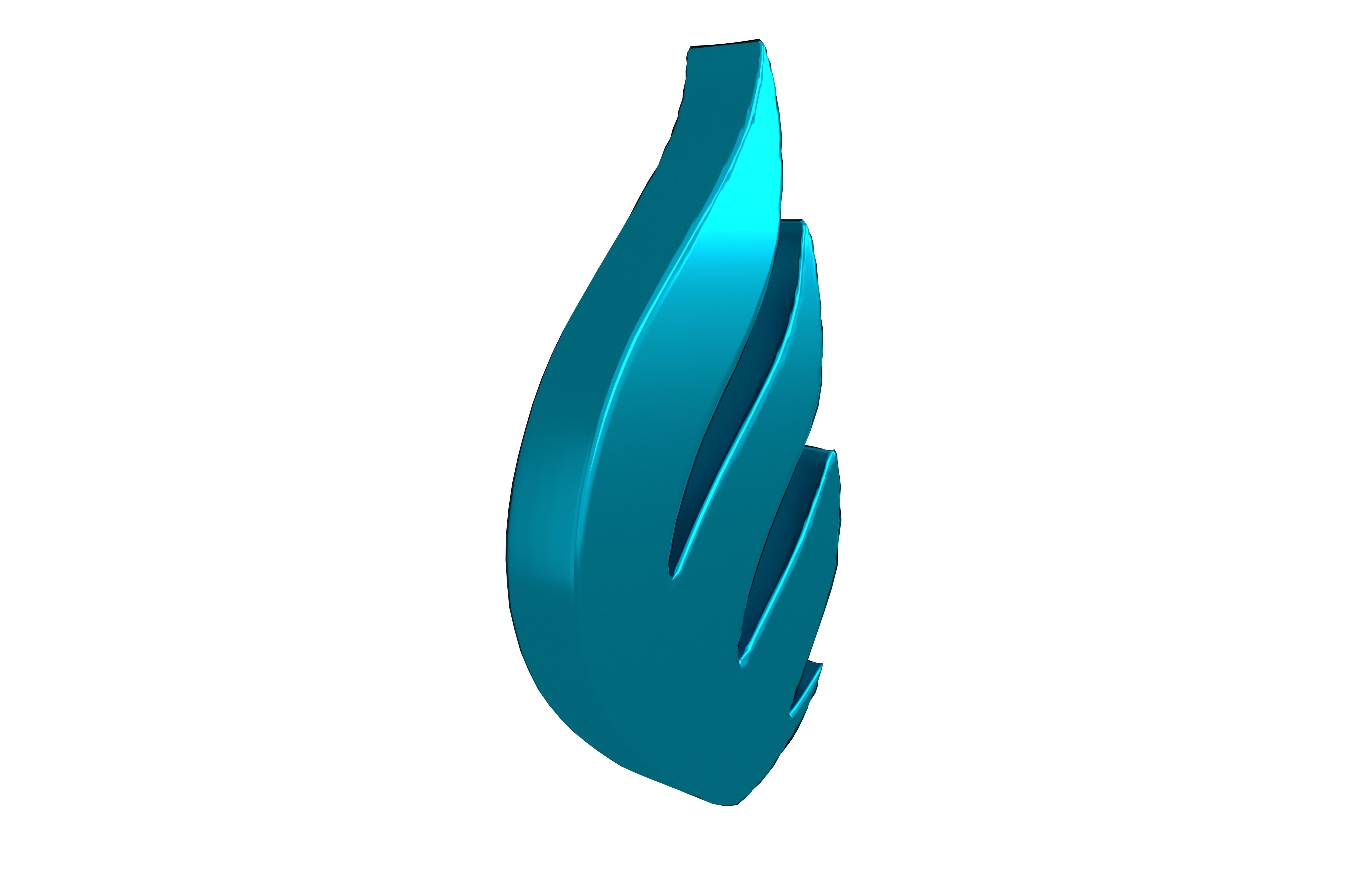 Fire Symbol v6 014 Low-poly 3D model_3