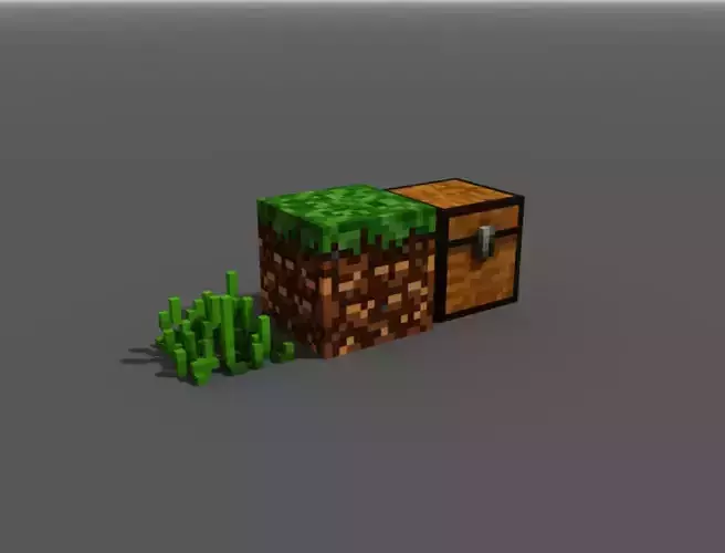 minecraft blocks  3D model