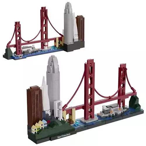 Lego Architecture Skyline - 21043 San Francisco 3D model