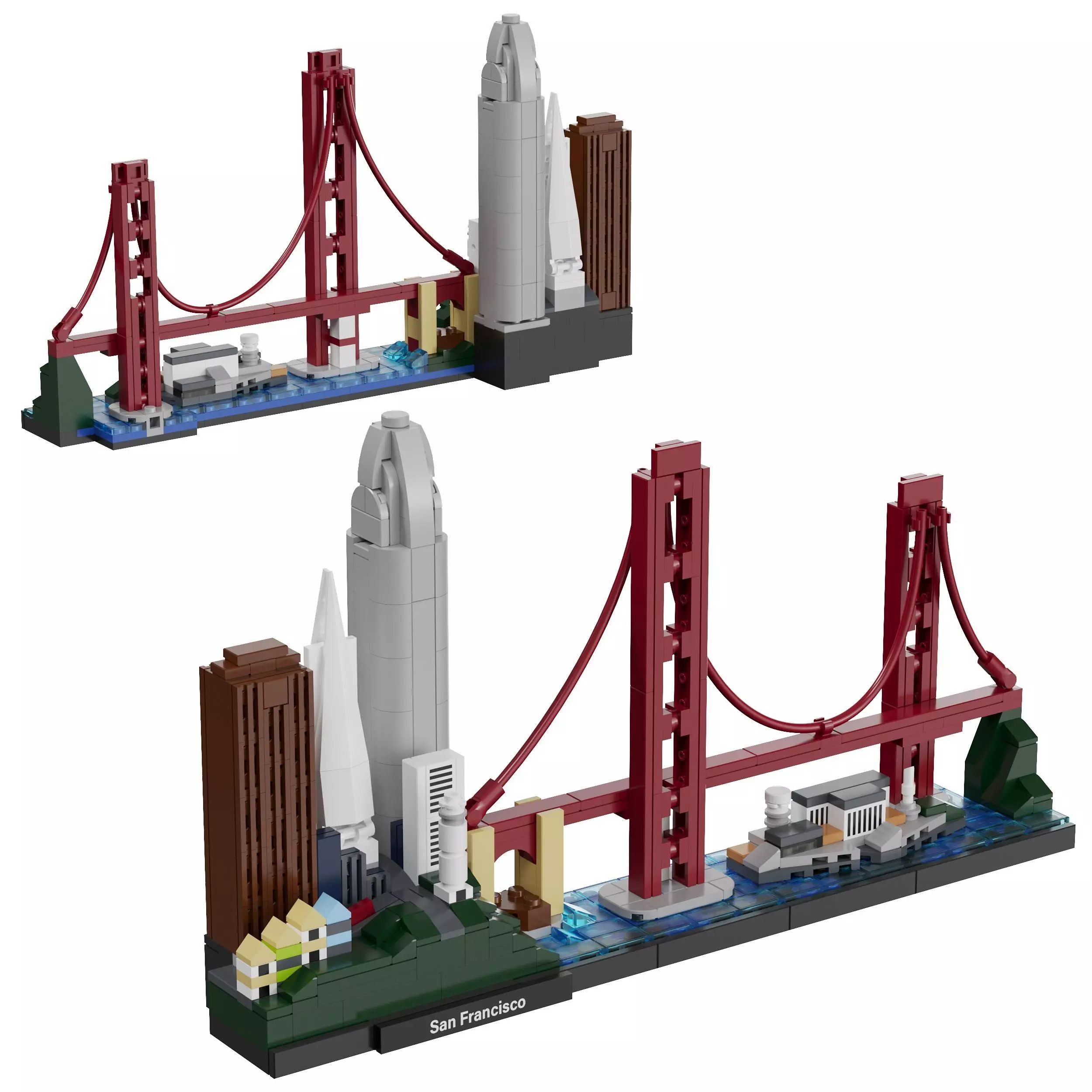 Lego Architecture Skyline - 21043 San Francisco 3D model_0