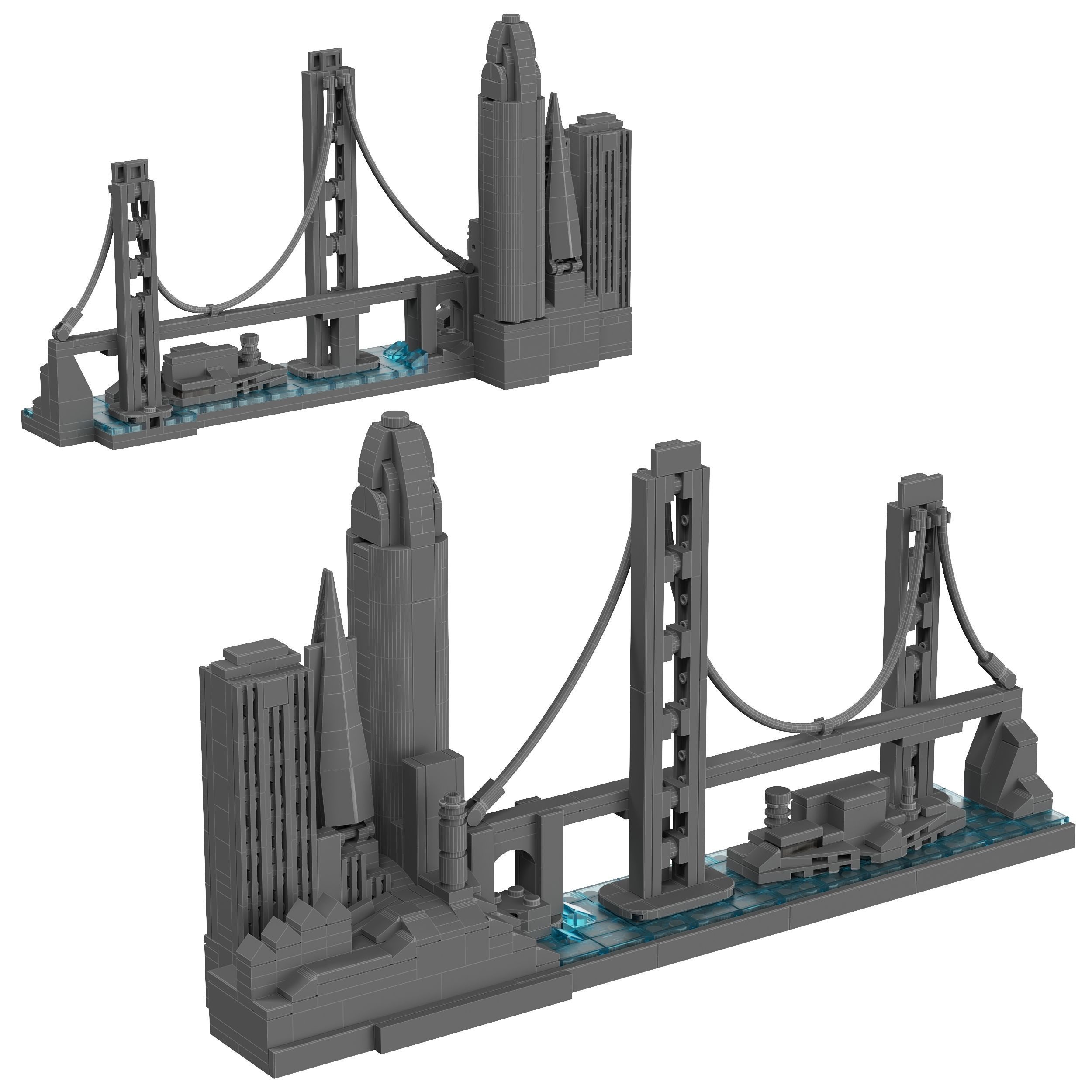 Lego Architecture Skyline - 21043 San Francisco 3D model_1