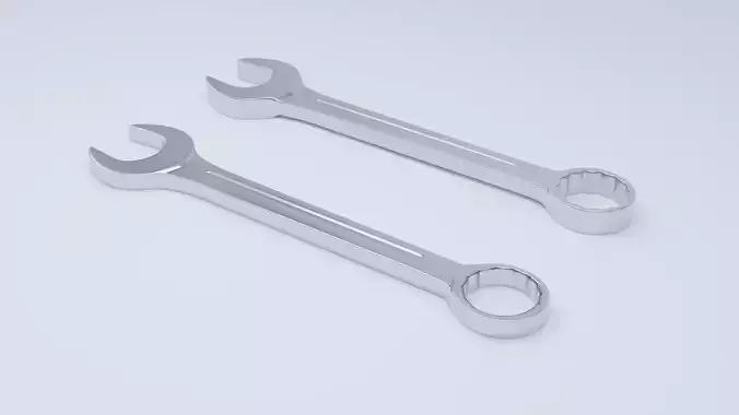 Combination Wrench Low-poly 3D model