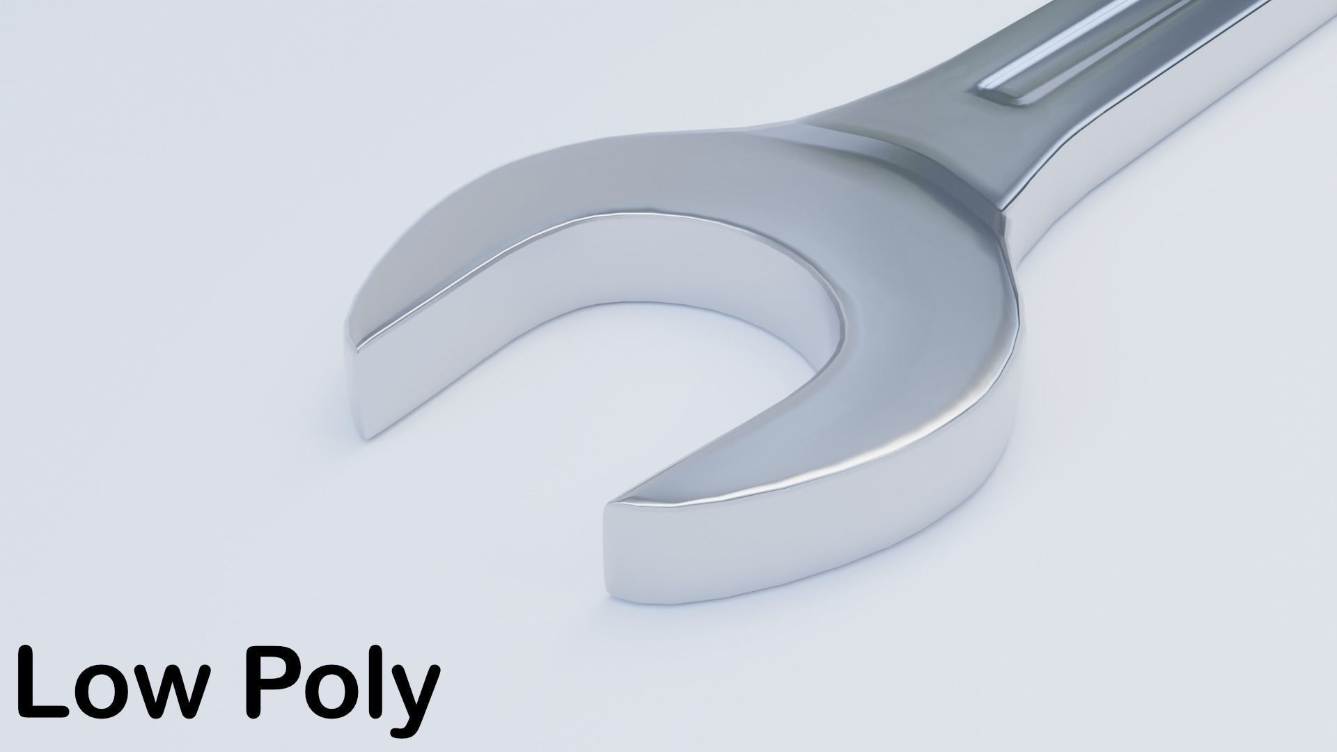 Combination Wrench Low-poly 3D model_10