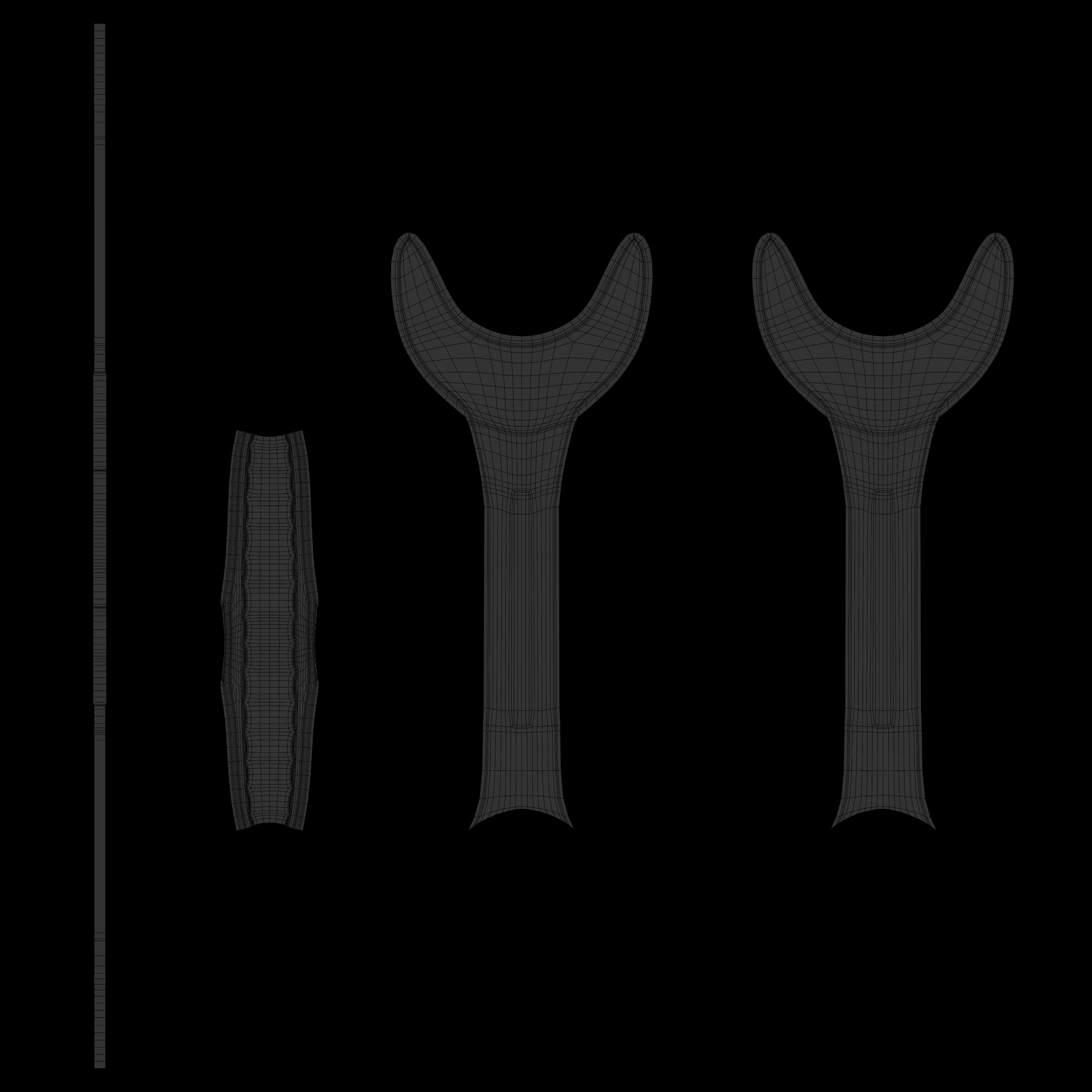 Combination Wrench Low-poly 3D model_26