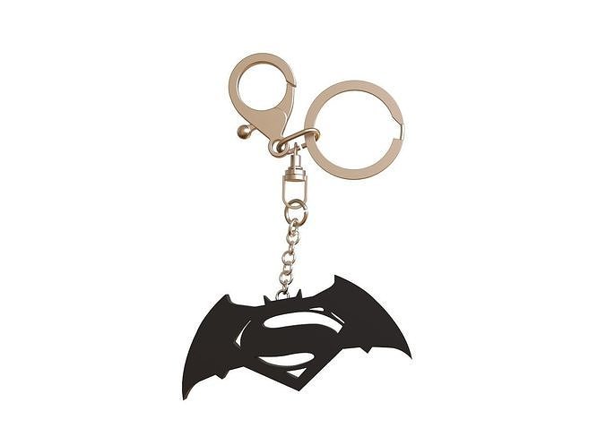Batman VS Superman keychain 3D model