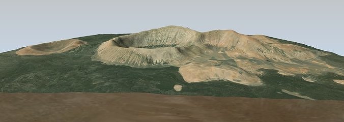 Caldera Blanca 3D model Low-poly 3D model
