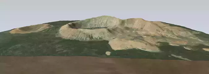 Caldera Blanca 3D model Low-poly 3D model