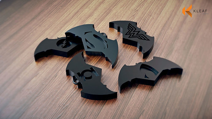 Justice League Keychain 3D print model