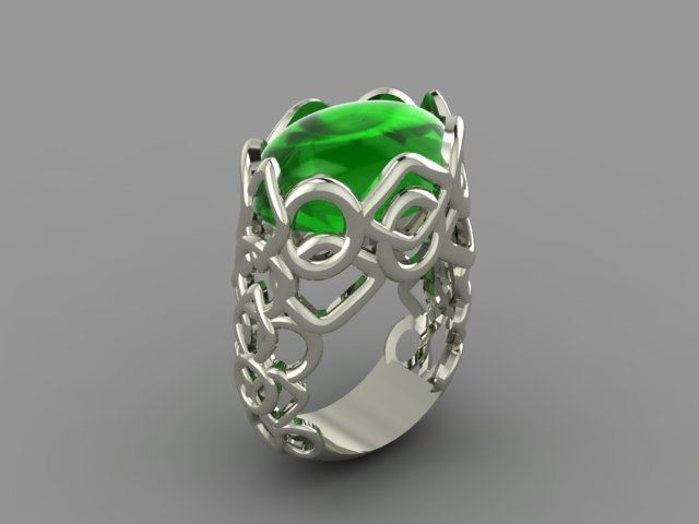 Blue Ring 3D print model_26