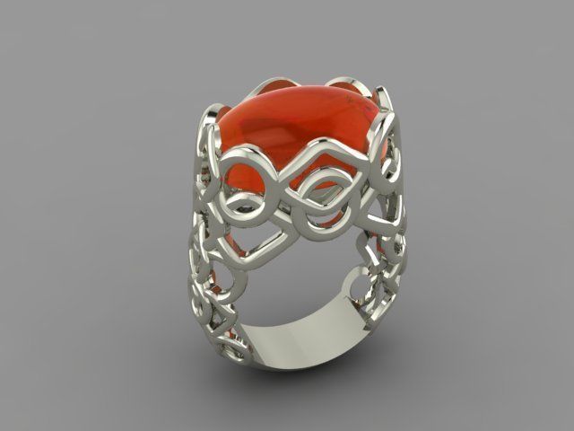 Blue Ring 3D print model_29