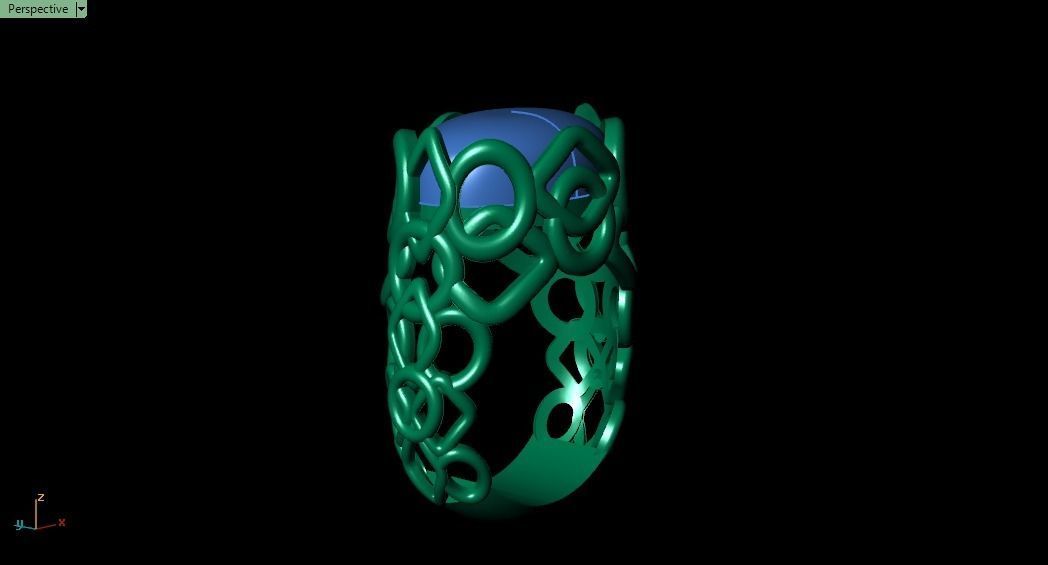Blue Ring 3D print model_17