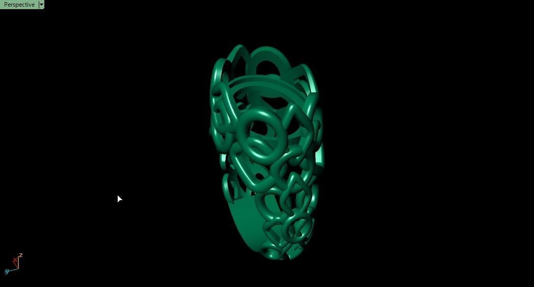 Blue Ring 3D print model_22