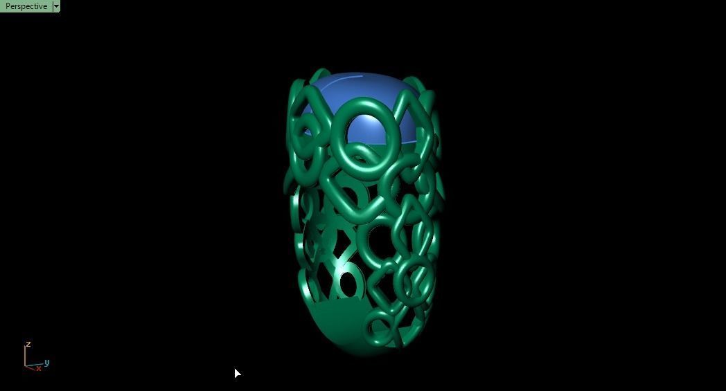 Blue Ring 3D print model_19